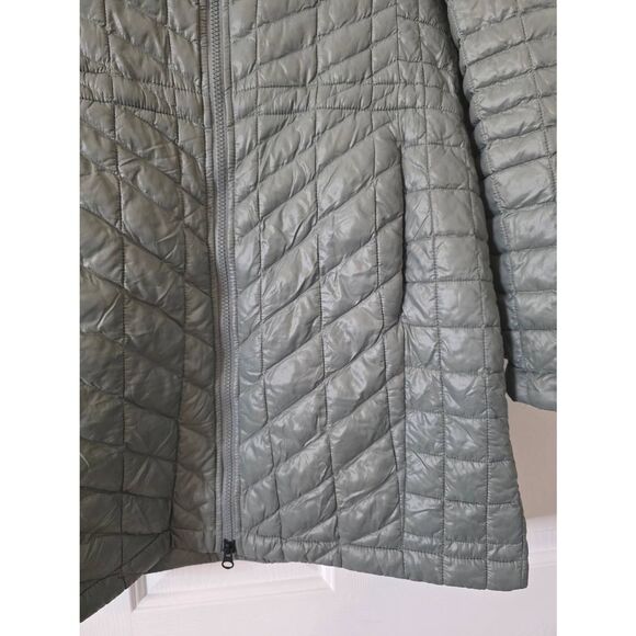 The North Face Women's Puffer Long Coat Gray Grey Size M - Picture 2 of 12